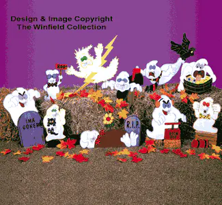 10 Goofy Ghosts Woodcraft Pattern(F)