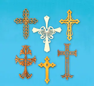 12 Ornamental Wall Cross Patterns Set II