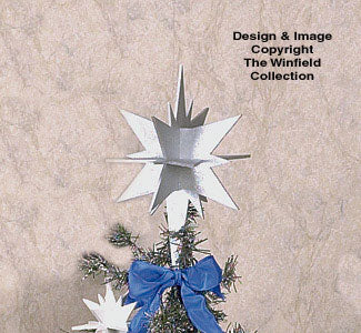 3-D Star Tree Topper Woodcraft Pattern(F)