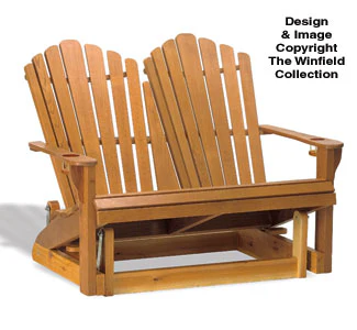 Adirondack Loveseat Glider Wood Plan