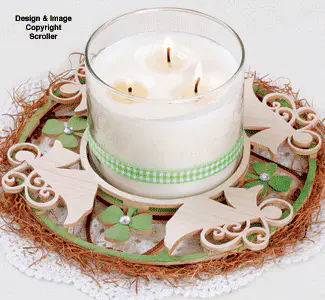 Angels & Shamrocks Candle Ring Pattern