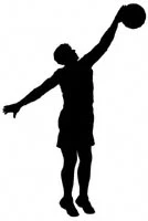 Basketball Player Shadow Wood Pattern (F)