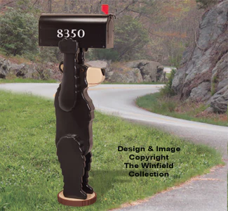 Bear Mailbox Post Pattern