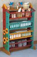 Birdhouse Basket Rack Pattern(F)