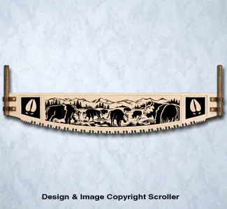 Buffalo Crosscut Saw Wall Art Pattern