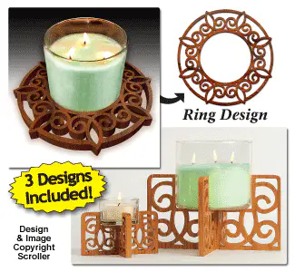 Candle Ring & Holder Pattern Set #1