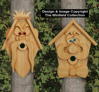 Cedar Men Birdhouses #2 Pattern