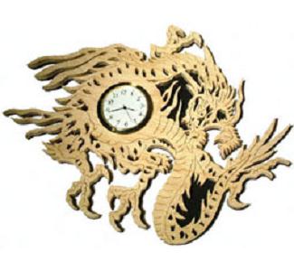 Chinese Dragon Wall Clock #2 Project Pattern