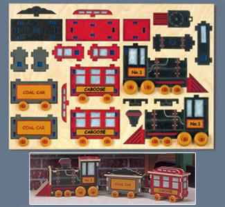 Choo Choo Train Puzzle Pattern(F)