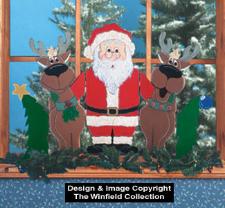 Christmas Trio Screen Pattern 15"(F)