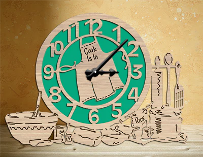 "Cook Is In" Clock Project Pattern