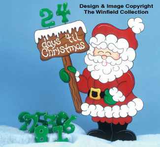 Countdown Santa Woodcraft Pattern(F)
