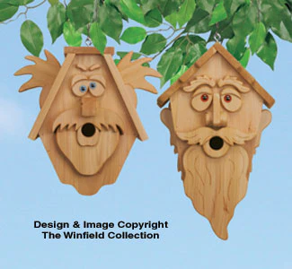 Decorative Cedar Men Birdhouse Patterns
