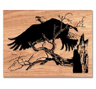 Eagle Launch Scrolled Art Project Pattern
