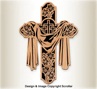Easter Lily Cross Pattern - Downloadable