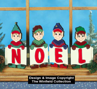 Elves Window Screen Woodcraft Pattern