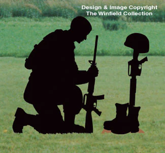 Fallen Soldier Shadow Woodcrafting Pattern