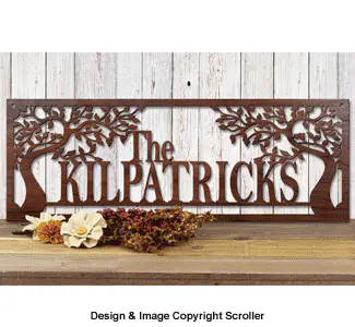 Family Name Wall Art Pattern