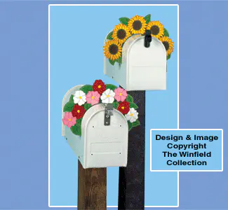 Floral Mailbox Toppers Woodcraft Pattern(F)