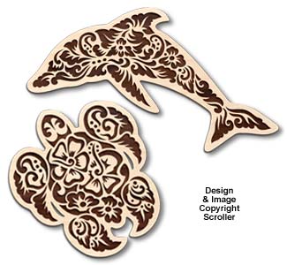 Floral Sea Life Wall Art Patterns