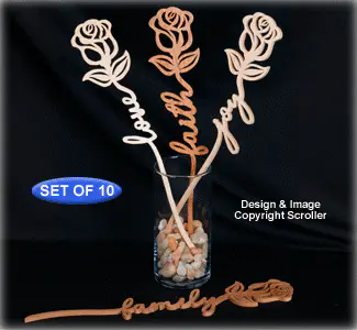Flowering Words of Inspiration Pattern