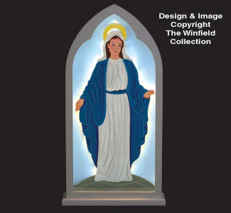 Glowing Mary Woodcraft Pattern