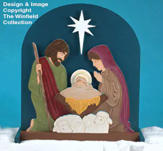 Glowing Nativity Woodcraft Plans