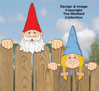 Gnome Fence Peekers Woodcraft Pattern