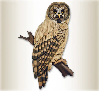 Great Grey Owl Intarsia Scroll Saw Pattern
