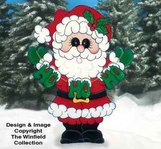 Ho Ho Ho Santa Woodcraft Pattern(F)