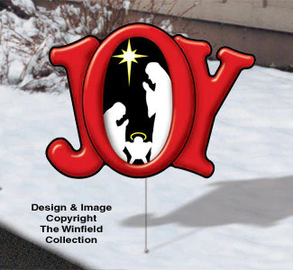 Holiday Yard Art - Joy