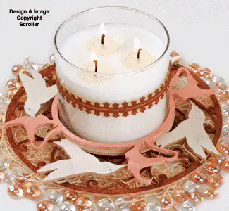 Hummingbirds Candle Ring Project Pattern