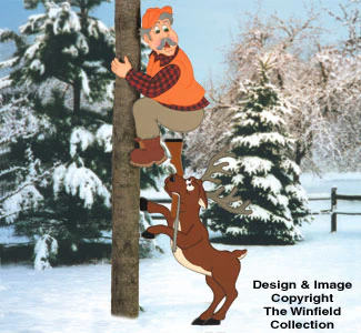 Hunter & Deer Woodcraft Pattern Set (YD213 & 214)