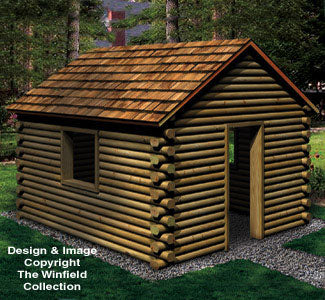 Landscape Timber Playhouse Woodworking Plan