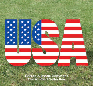 Large Patriotic USA Display Pattern