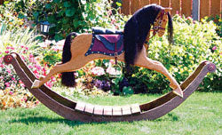 Large Rocking Horse Woodworking Pattern