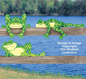 Lazy Frogs Rail Pets Pattern