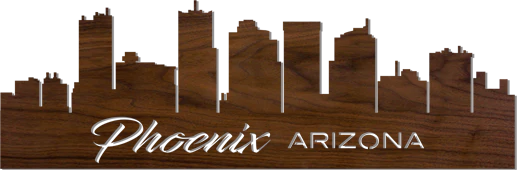 Lighted Cityscape Silhouette Wall Art Pattern-Phoenix - Image 2