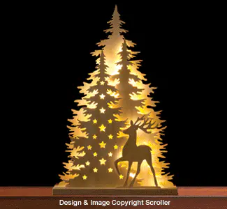 Lighted Holiday Deer Display Pattern