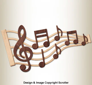 Music Note Wall Art Pattern