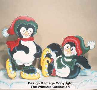 North Pole Penguins Woodcraft Pattern