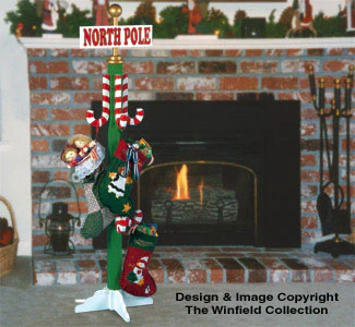 North Pole Stocking Holder Pattern