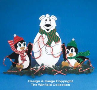 North Pole Trio Screen Pattern 30"