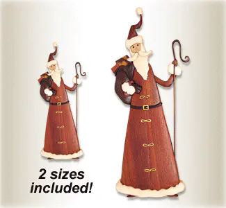 Old Time Santa Intarsia Design