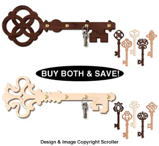 Ornate Key Hanger & Ornament Combo (8692 & 8693SC)