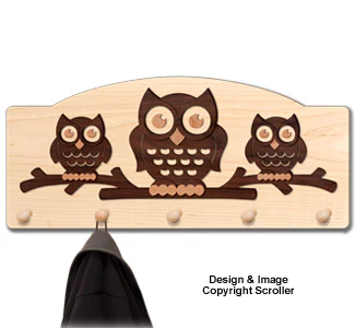 Owl Family Coat Rack Pattern