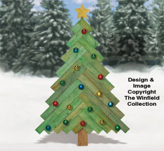 Pallet Wood Pine Tree Pattern