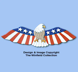 Patriotic Eagle Woodcraft Pattern