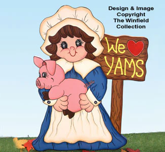 Polly Pilgrim & Pig Woodcraft Pattern(F)