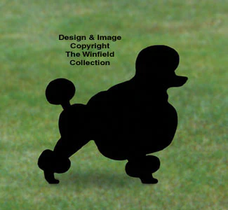 Poodle Shadow Woodcrafting Pattern(F)
